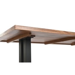 Table de Salle à Manger DKD Home Decor Naturel Noir Métal 180 x 90 x 75 cm