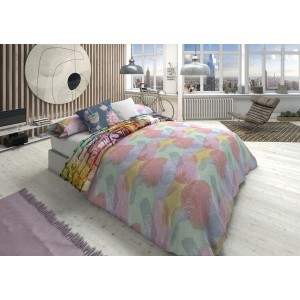 Duvet cover set Lois FAME P. Grey Double 2 Pieces