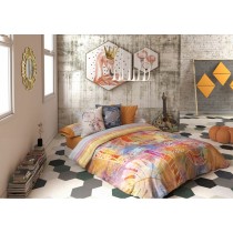 Duvet cover set Lois CORSO P. Orange Single 150 x 230 cm 3 Pieces