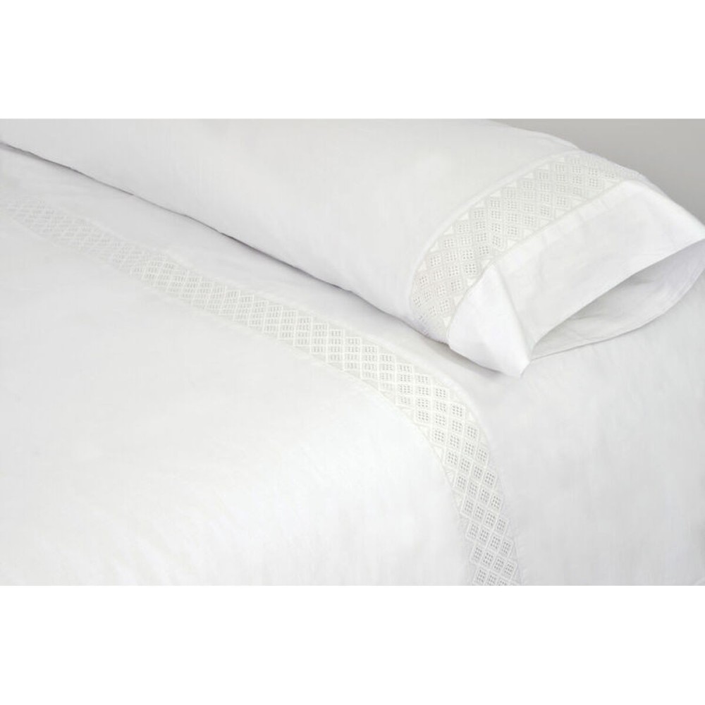 Parure de couette Pierre Cardin ELISA Blanc Lit ½ persones 2 Pièces