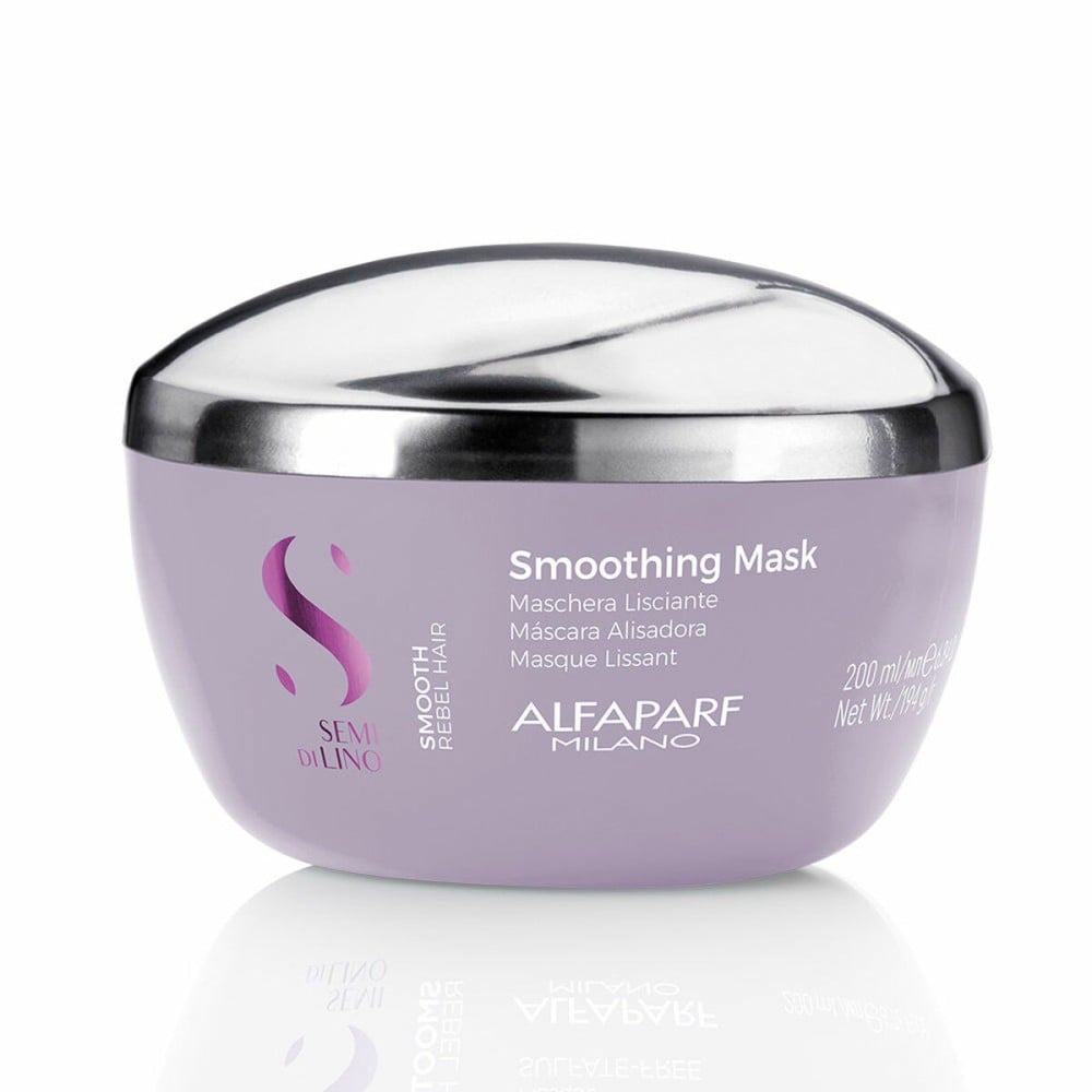 Haarmaske Alfaparf Milano Semi di Lino Smooth Rebel Hair 200 ml Glättung