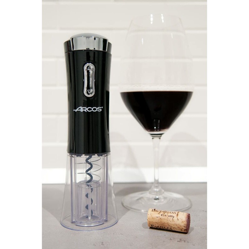 Electric Corkscrew Arcos Black Stainless steel ABS 2,7 x 19,5 x 9 cm