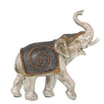 Deko-Figur Alexandra House Living Silberfarben Kunststoff Elefant 12 x 24 x 23 cm