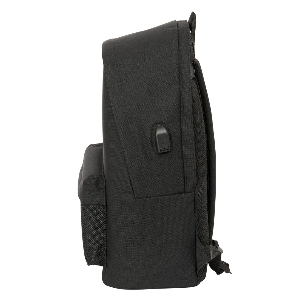 Schulrucksack Munich +usb munich Schwarz 31 x 44 x 18 cm