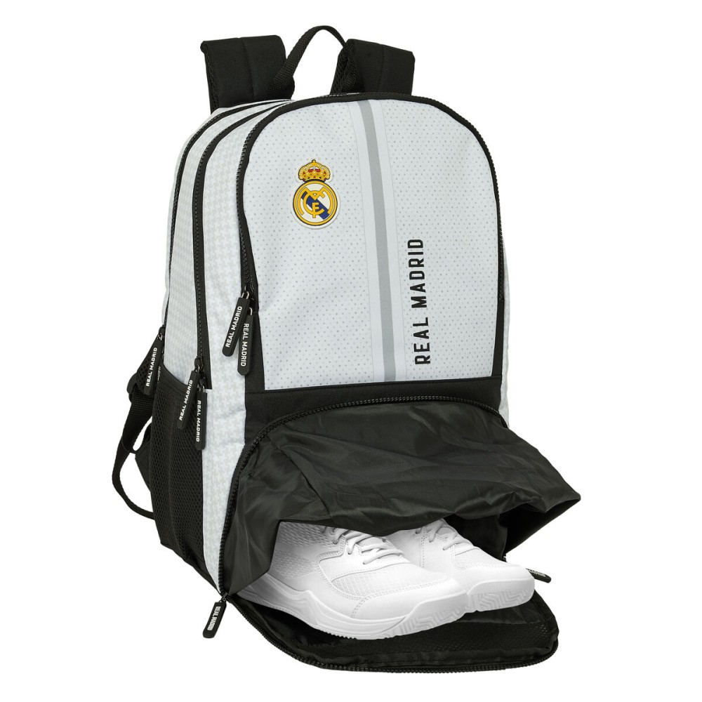 Sac à dos de Padel Real Madrid C.F. 24/25 Blanc Gris