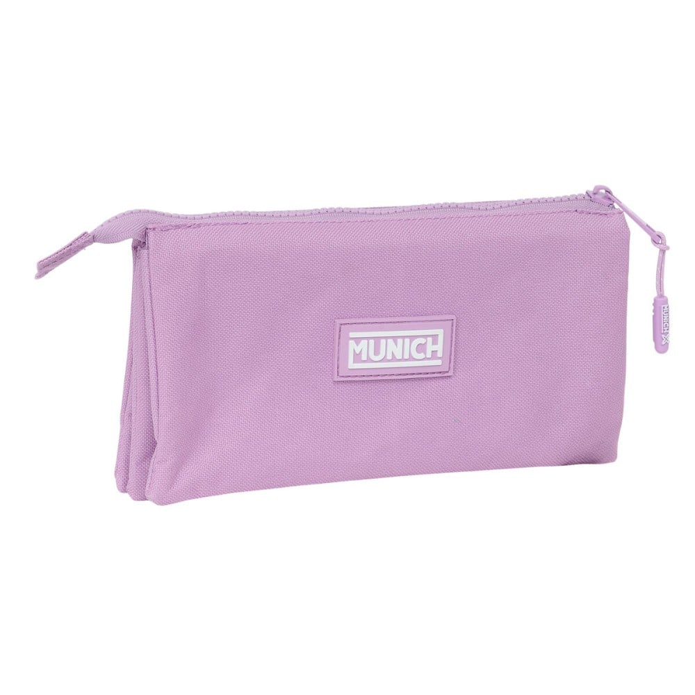 Triple Carry-all Munich Basic Lilac 22 x 12 x 3 cm