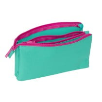 Trousse Fourre-Tout Triple Nait Nait Verde mint 22 x 12 x 3 cm