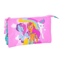 Dreifaches Mehrzweck-Etui My Little Pony Magic Rosa türkis 22 x 12 x 3 cm