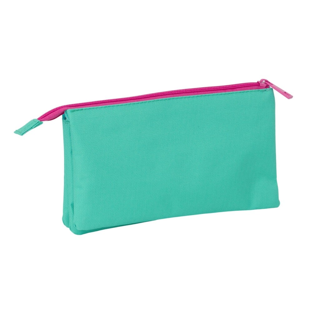 Trousse Fourre-Tout Triple Nait Nait Verde mint 22 x 12 x 3 cm