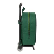 School Rucksack with Wheels Real Betis Balompié Green 22 x 27 x 10 cm