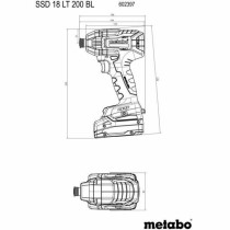 Screwdriver Metabo SSD 18 LT 200 BL 200 Nm