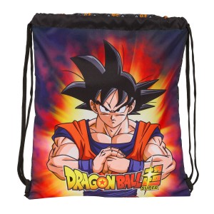 Rucksacktasche mit Bändern Dragon Ball Schwarz 35 x 40 x 1 cm