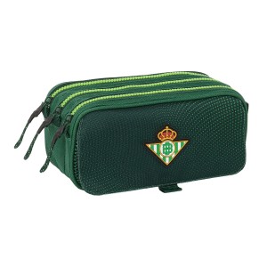 Dreifaches Mehrzweck-Etui Real Betis Balompié grün 21,5 x 10 x 8 cm