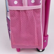 School Rucksack with Wheels Minnie Mouse Pink 25 x 28 x 10 cm