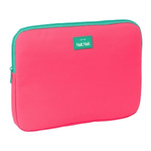 Housse d'ordinateur portable Nait Nait Rosa fluor Rose 34 x 25 x 2 cm