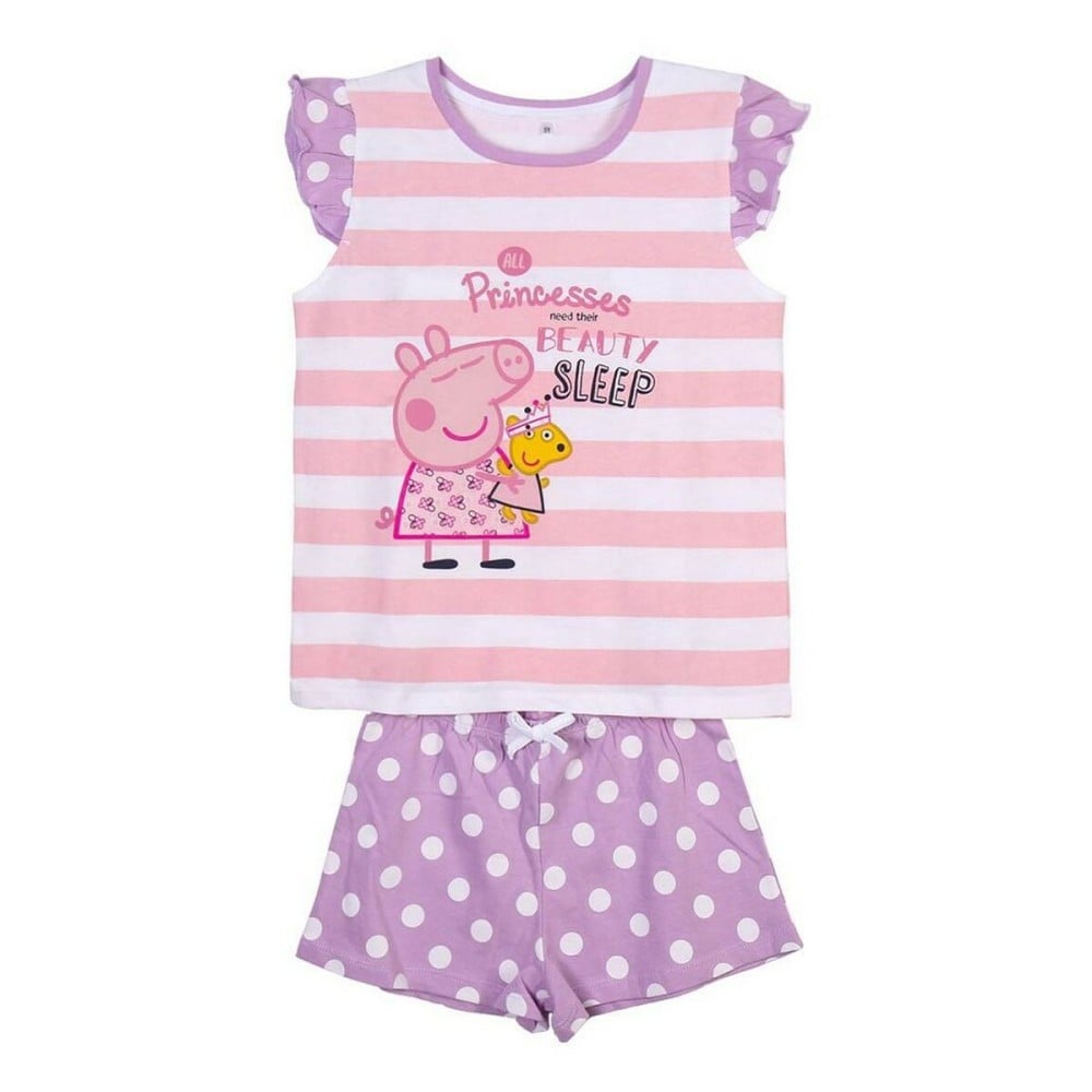 Summer Pyjama Peppa Pig Pink Purple