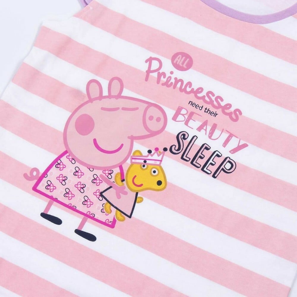 Sommer-Schlafanzug Peppa Pig Rosa Lila