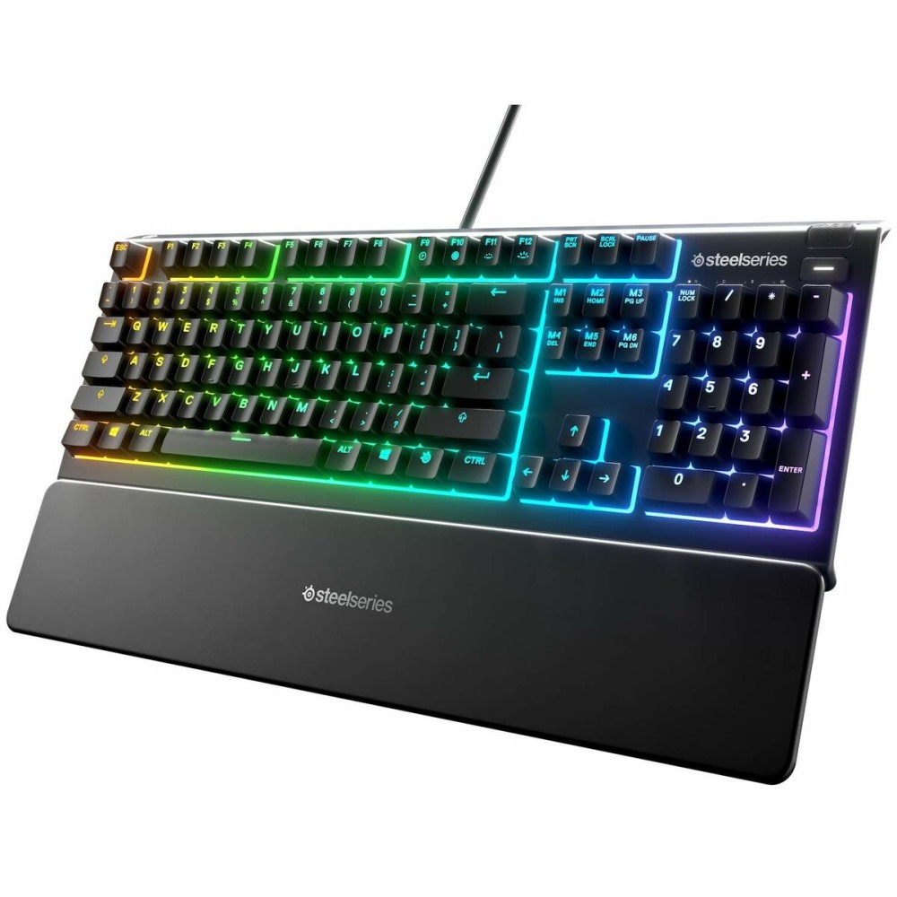 Gaming Keyboard SteelSeries Apex 3 Black Qwerty Portuguese