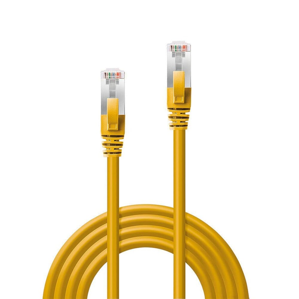 Câble RJ45 Catégorie 6 FTP Rigide LINDY 45986 Jaune 10 m 1 Unité