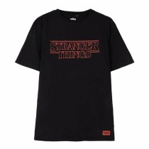 Damen Kurzarm-T-Shirt Stranger Things Schwarz