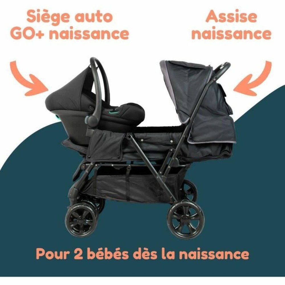 Poussette pour bébé Bambisol Noir