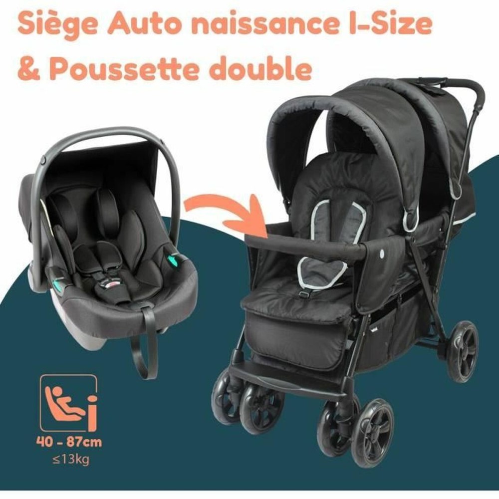 Poussette pour bébé Bambisol Noir