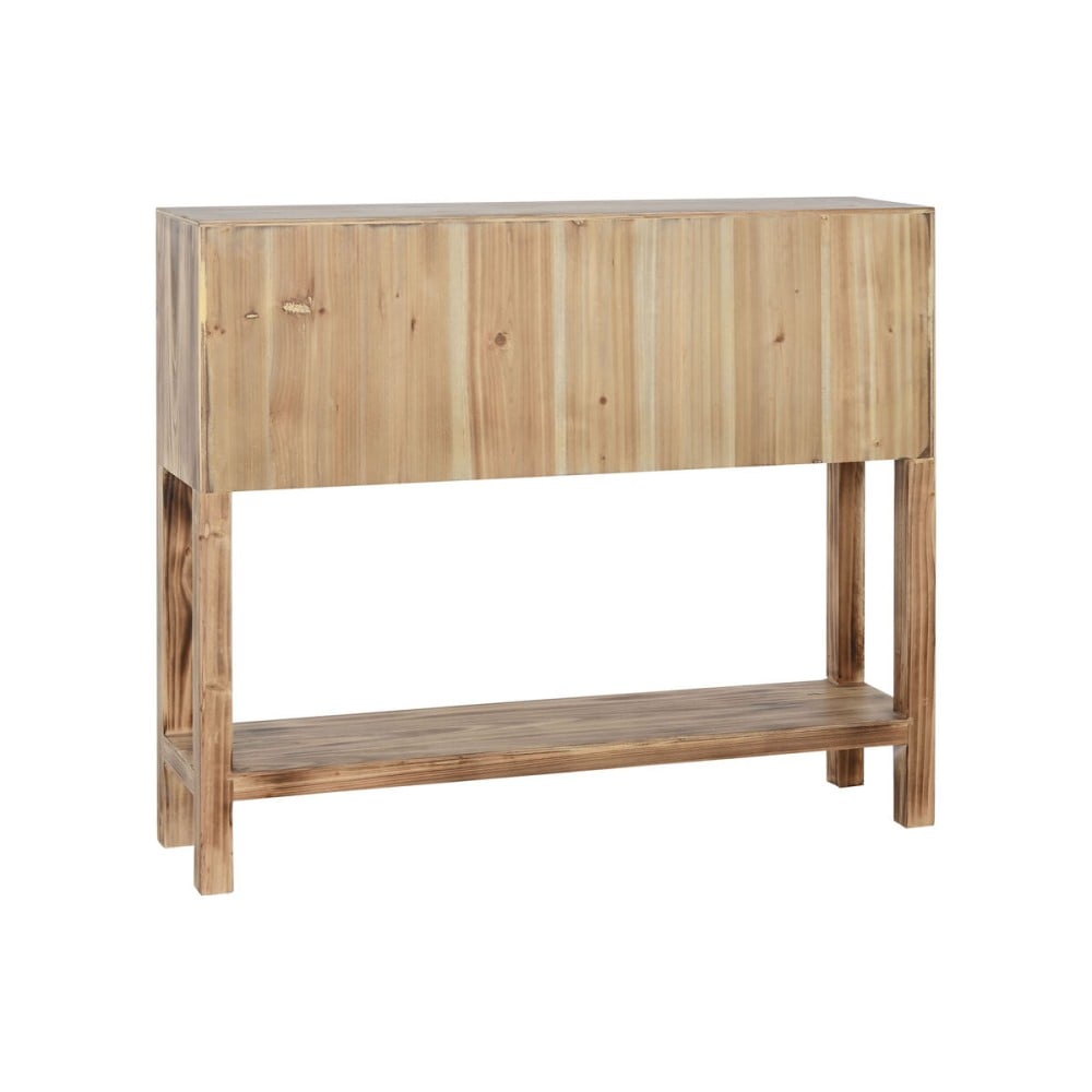 Console Home ESPRIT Black Fir MDF Wood 96 x 24 x 79 cm