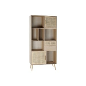 Shelves Home ESPRIT Natural Paolownia wood MDF Wood 90 x 37 x 189 cm