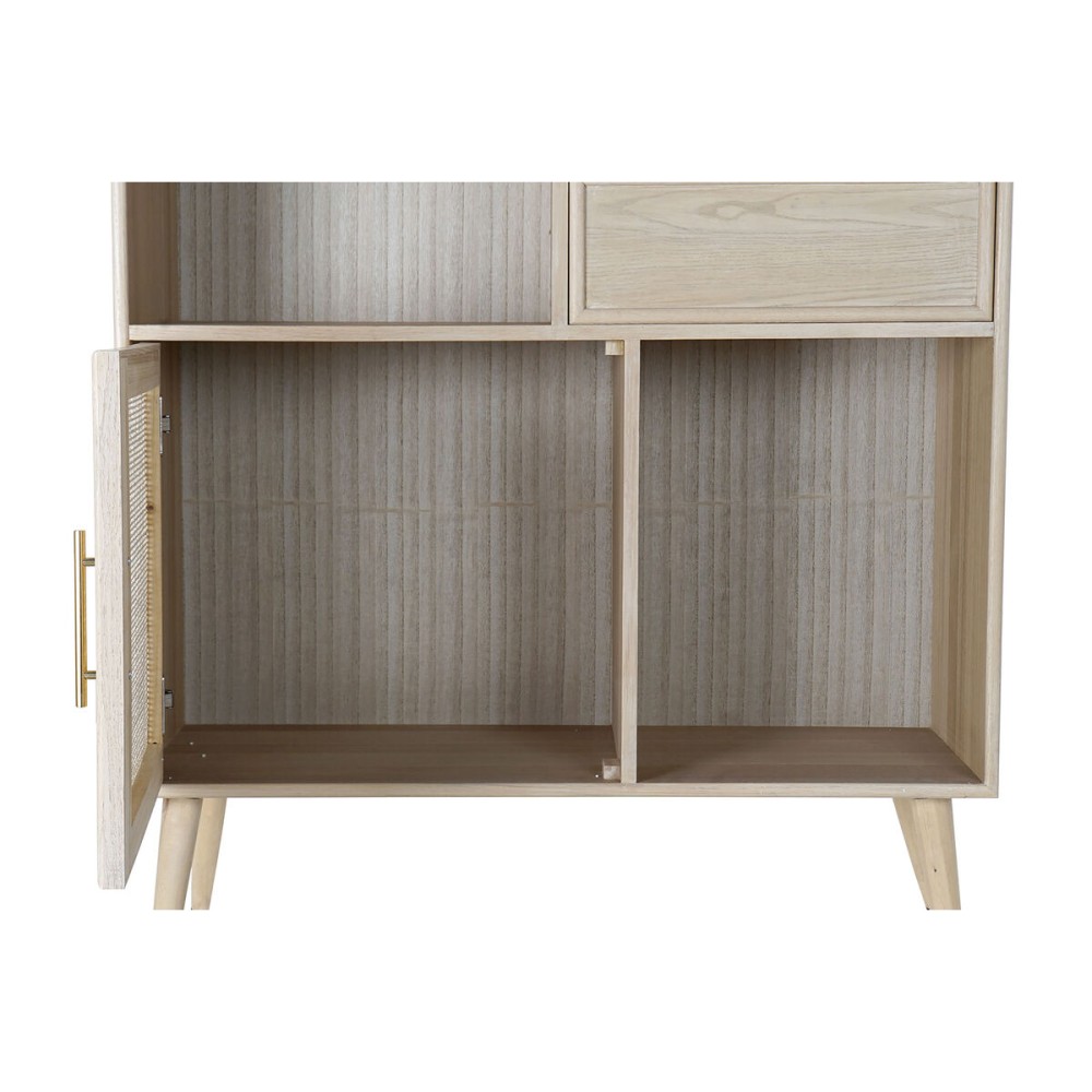 Shelves Home ESPRIT Natural Paolownia wood MDF Wood 90 x 37 x 189 cm