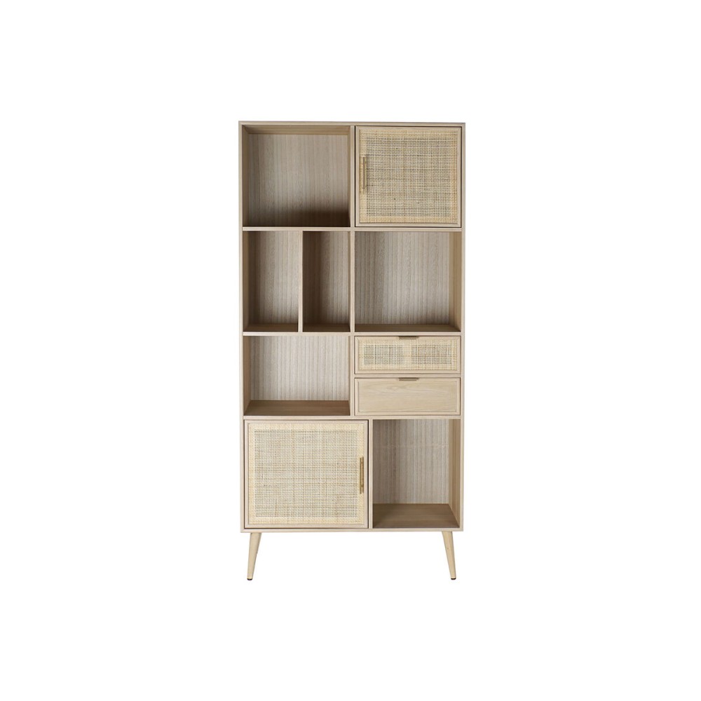 Shelves Home ESPRIT Natural Paolownia wood MDF Wood 90 x 37 x 189 cm