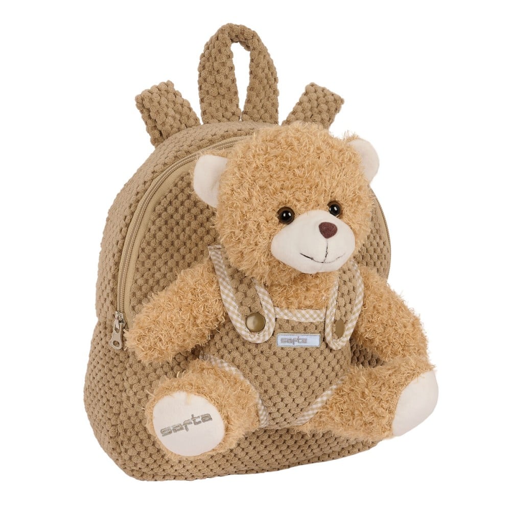 Sac à dos enfant Safta Ours en peluche Marron 23 x 27 x 7,5 cm