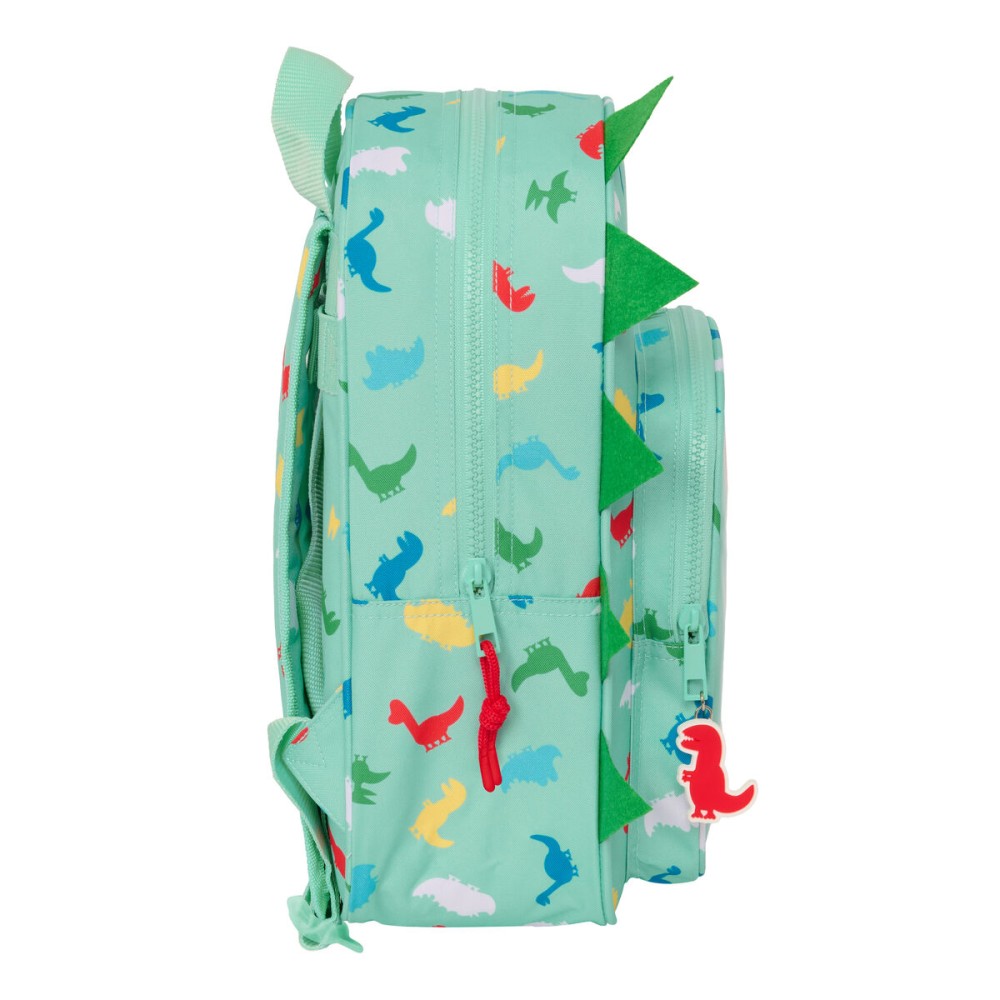 Schulrucksack Peppa Pig George Minze 26 x 34 x 11 cm