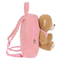 Kinderrucksack Safta Plüschbär Rosa 23 x 27 x 7,5 cm