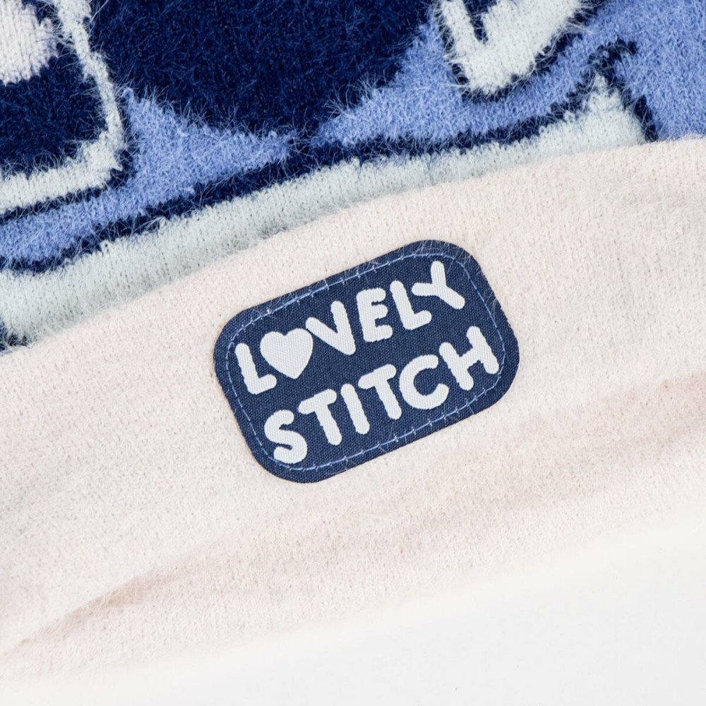 Kindermütze Stitch Blau