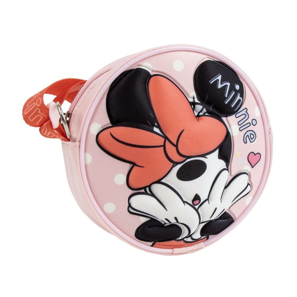 Shoulder Bag 3D Minnie Mouse Red 13 x 13 x 4 cm