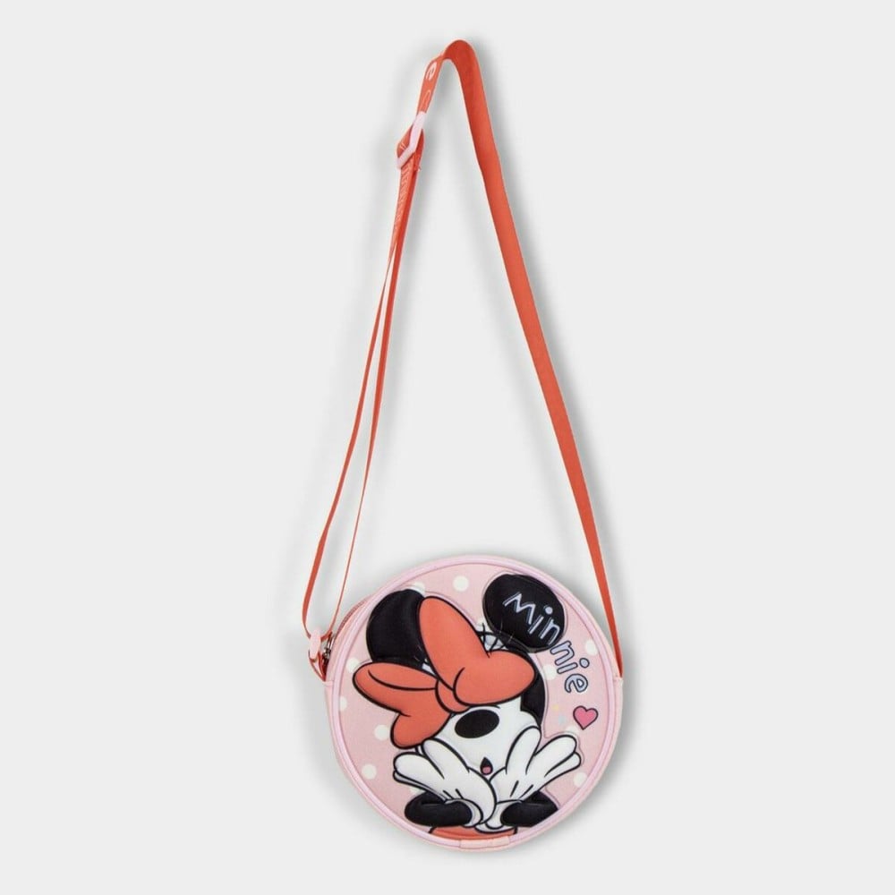 Shoulder Bag 3D Minnie Mouse Red 13 x 13 x 4 cm