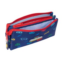 Trousse Fourre-Tout Triple PJ Masks Ready Blue marine 22 x 12 x 3 cm