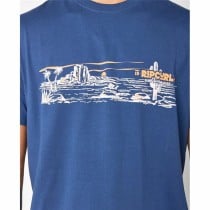 Herren Kurzarm-T-Shirt Rip Curl Paradise Land Blau