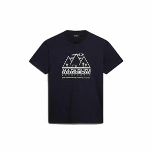 Herren Kurzarm-T-Shirt Napapijri S-Faber Schwarz