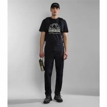 Herren Kurzarm-T-Shirt Napapijri S-Faber Schwarz