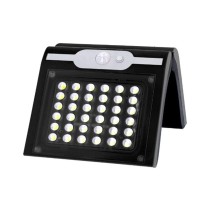 Wall Light EDM 31847 Black 2 W 220 lm Movement Sensor Solar (6500 K)