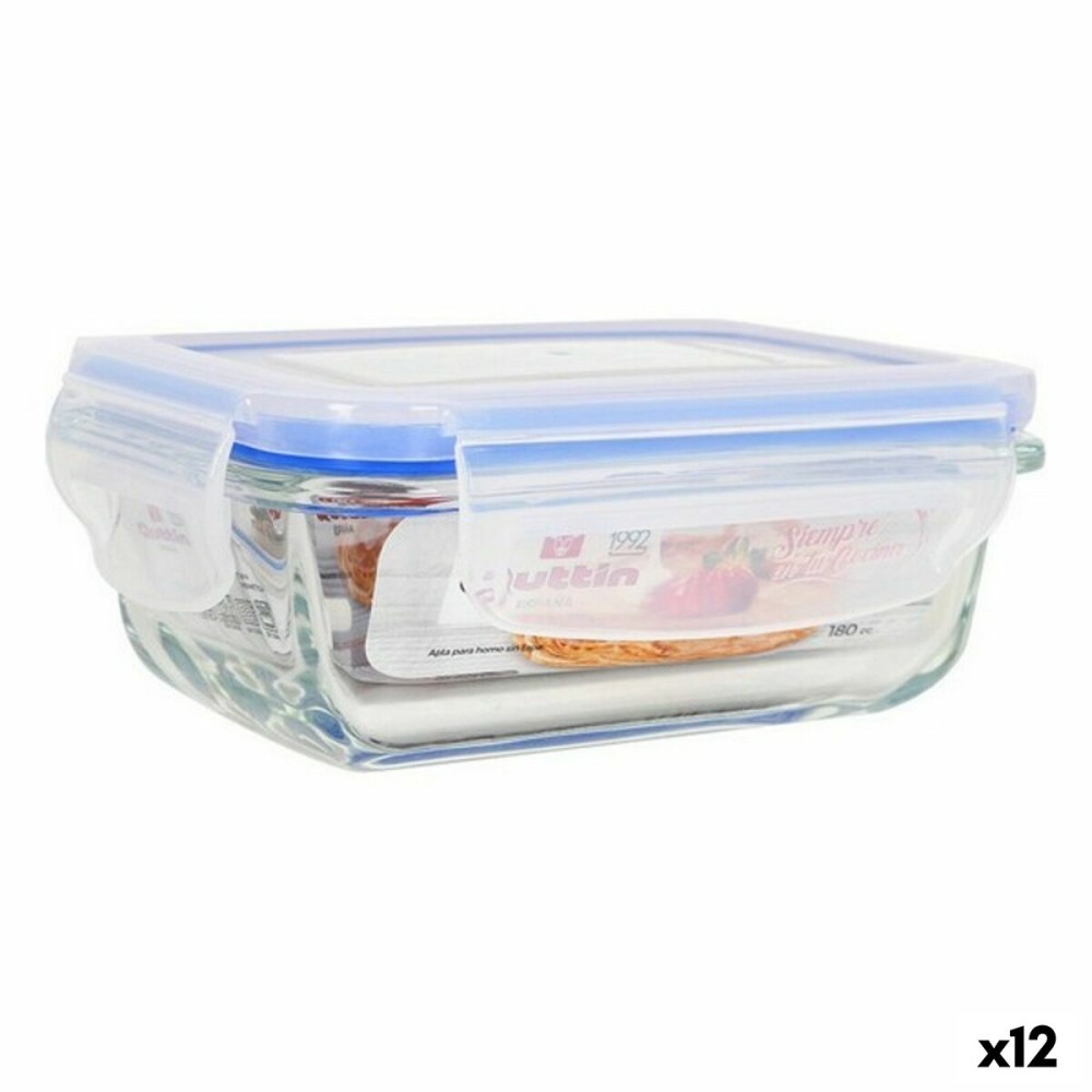 Lunchbox hermetisch Quttin rechteckig 180 ml 12,7 x 8,9 x 5 cm (12 Stück)