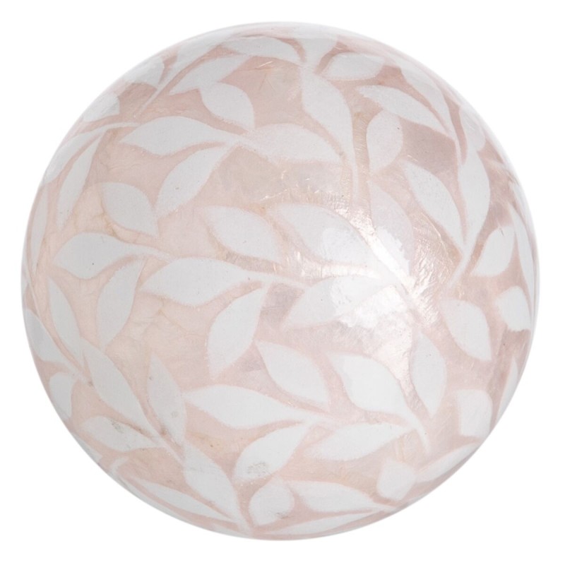 Balls CAPIZ Decoration Pink 10 x 10 x 10 cm (8 Units)