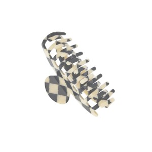 Hair Accessory Araban White Black Squared