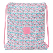 Sac à dos serré par des ficelles Moos Flores Multicouleur 35 x 40 x 1 cm