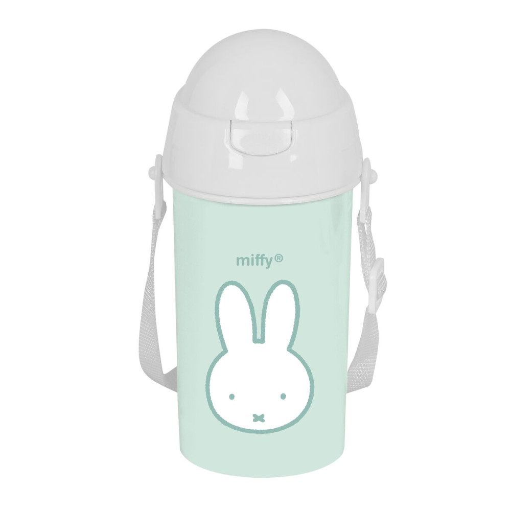 Bouteille avec Couvercle et Paille Miffy Menta Menthe PVC 500 ml