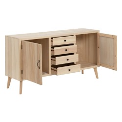 Buffet MARIE Naturel Bois 140 x 40 x 76 cm DMF