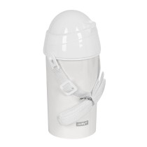 Bottle with Lid and Straw Miffy Niebla Grey PVC 500 ml