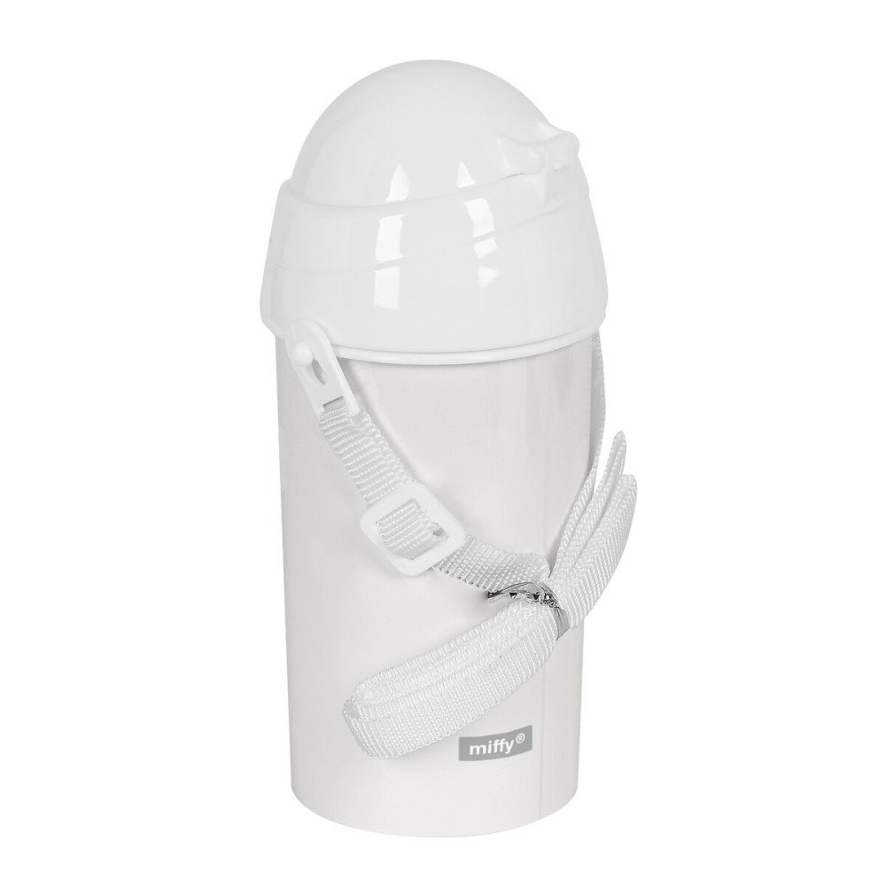 Bouteille avec Couvercle et Paille Miffy Niebla Gris PVC 500 ml