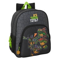 Schulrucksack Teenage Mutant Ninja Turtles Schwarz Grau 32 x 38 x 12 cm